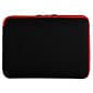 Vangoddy Neoprene Laptop Carrying Sleeve Fits up to 14" Laptops (Black with Red Trim)