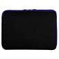 Vangoddy Neoprene Laptop Carrying Sleeve Fits up to 14" Laptops (Black with Blue Trim)