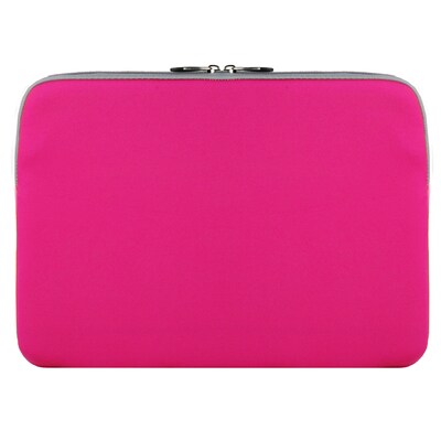 Vangoddy Neoprene Laptop Carrying Sleeve Fits up to 13 Laptops (Pink with Gray Trim)