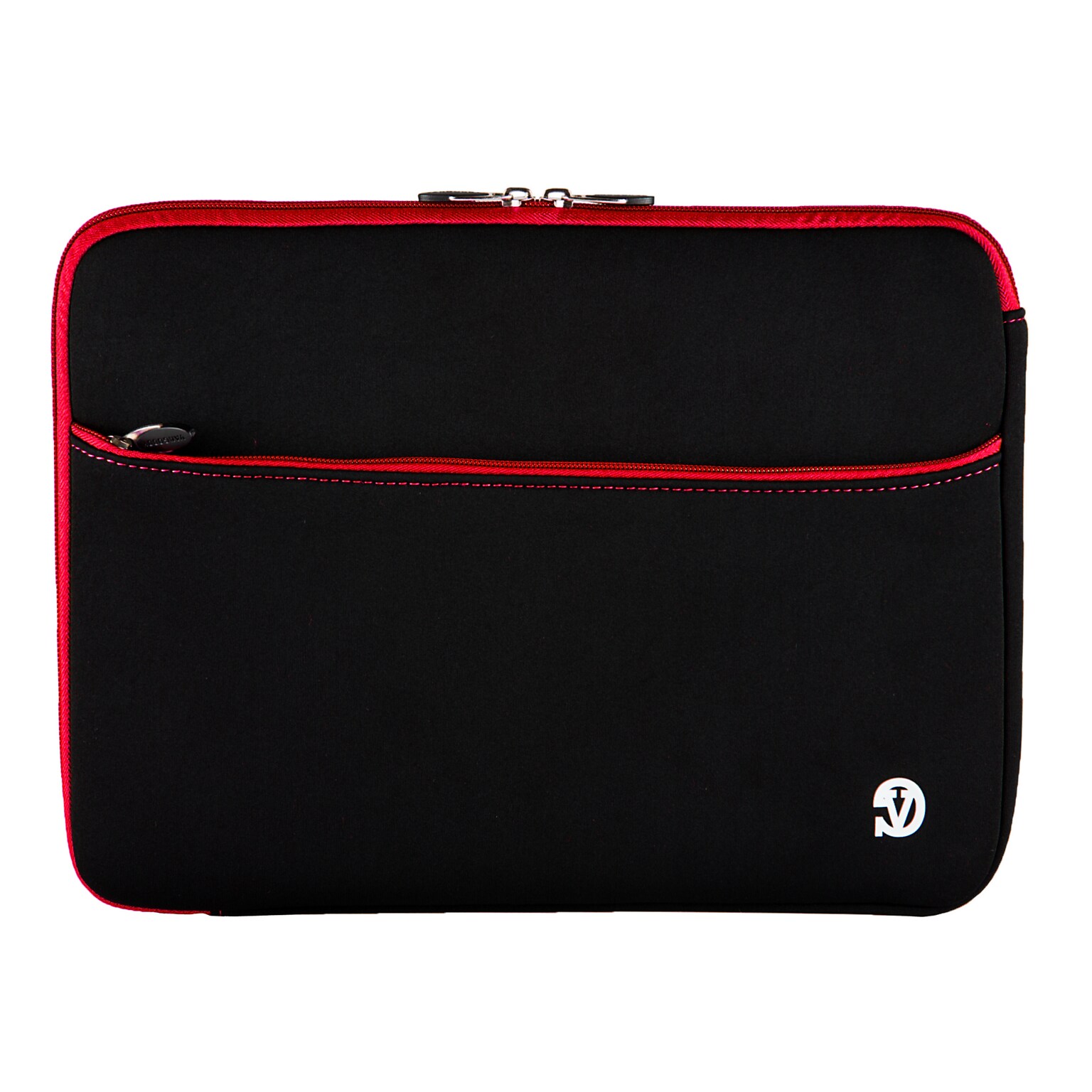 Vangoddy Neoprene Laptop Carrying Sleeve Fits up to 13 Laptops (Black with Red Trim)