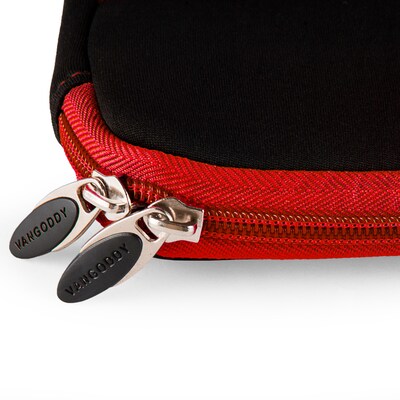 Vangoddy Neoprene Laptop Carrying Sleeve Fits up to 13" Laptops (Black with Red Trim)