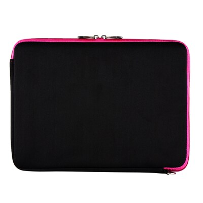 Vangoddy Neoprene Laptop Carrying Sleeve Fits up to 13" Laptops (Black with Pink Trim)