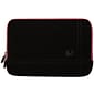 SumacLife Microsuede Laptop Carrying Sleeve Fits up to 13" Laptops (Black with Pink Edge)