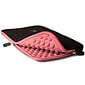 SumacLife  Laptop Carrying Sleeve, Black/Pink, Microsuede (NBKLEA672)