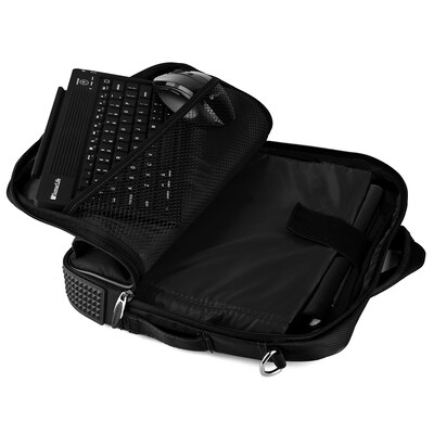 Vangoddy Pindar Laptop Sleeve Messenger Shoulder Bag, Black (NBKLEA702)
