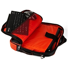 Vangoddy Pindar Laptop Sleeve Messenger Shoulder Bag - Small (Black and Red)