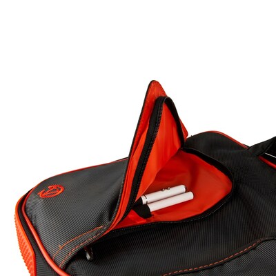 Vangoddy Pindar Laptop Sleeve Messenger Shoulder Bag. Black/Red (NBKLEA703)