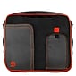 Vangoddy Pindar Laptop Sleeve Messenger Shoulder Bag. Black/Red (NBKLEA703)