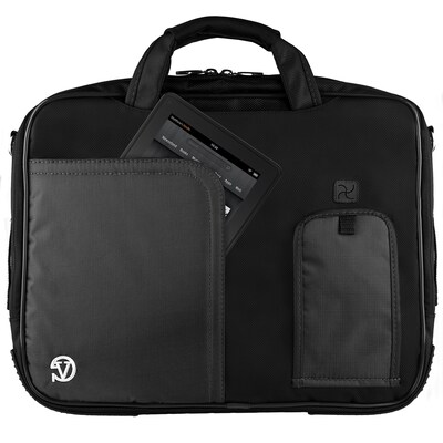 Vangoddy Pindar Laptop Sleeve Messenger Shoulder Bag Fits up to 13" Laptops - Medium (Black)