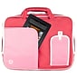 Vangoddy Pindar Laptop Sleeve Messenger Shoulder Bag Fits up to 13" Laptops - Medium (Pink and White)