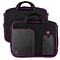 Vangoddy Pindar Laptop Sleeve Messenger Shoulder Bag, Black/Purple (NBKLEA737)