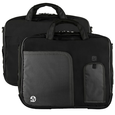 Vangoddy Pindar Laptop Sleeve Messenger Shoulder Bag Fits up to 15 Laptops - Large (Black)