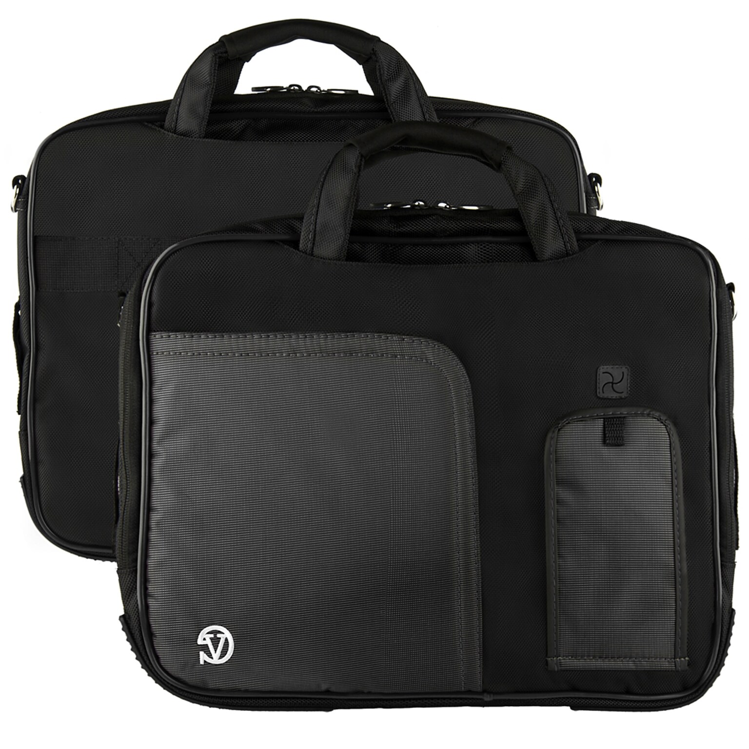 Vangoddy Pindar Laptop Sleeve Messenger Shoulder Bag Fits up to 15 Laptops - Large (Black)
