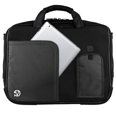Vangoddy Pindar Laptop Sleeve Messenger Shoulder Bag Fits up to 15" Laptops - Large (Black)