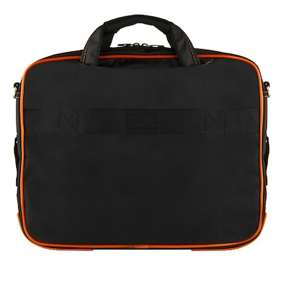 Vangoddy Pindar Laptop Sleeve Messenger Shoulder Bag Fits up to 15 Laptops - Large (Black and Orang