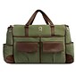 Lencca Alpaque Duffle Bag and Laptop Holder (Forest Green/Espresso Brown)