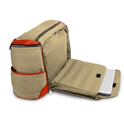 Lencca Alpaque Duffle Bag and Laptop Holder (Raw Beige/Orage)