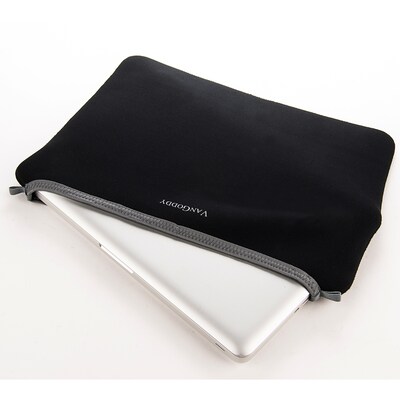 Vangoddy Water Resistant Neoprene Smart Sleeve  15" (Black/Gray Trim)