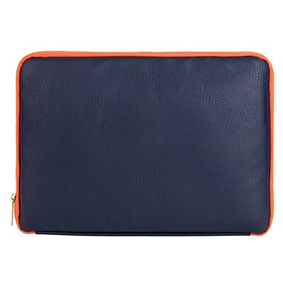 Vangoddy Irista Sleek Laptop Protector Sleeve 15" (Midnight Blue/Orange)