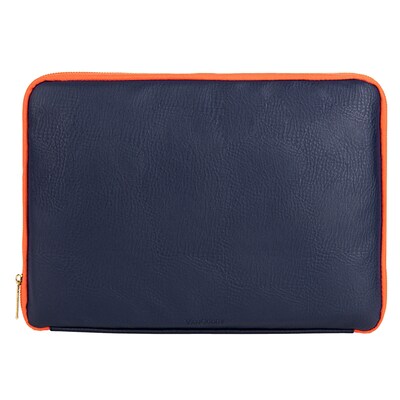 Vangoddy Irista Sleek Laptop Protector Sleeve 15 (Midnight Blue/Orange)