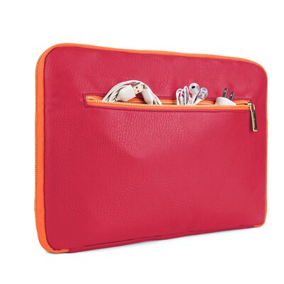 Vangoddy Irista Sleek Laptop Protector Sleeve 15" (Magenta/Orange)