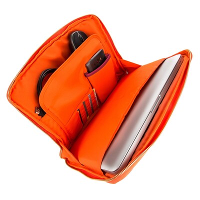 Vangoddy Irista Sleek Laptop Protector Sleeve 15" (Magenta/Orange)