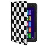 Vangoddy Mary 2.0, 10 Universal Wallet Tablet Portfolio Case (Black/White Checker)