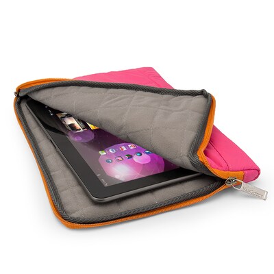 Vangoddy Soft Pillow Case Tablet Sleeve (Pink Orange)