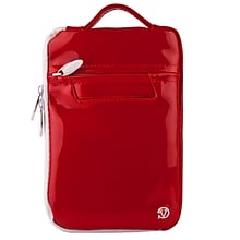 Vangoddy Hydei 7 Protector Case with Shoulder Strap with Handle (Red Patent Leather)