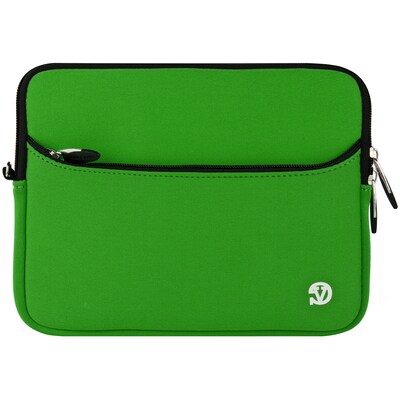 Vangoddy 8 Neoprene Water Resistant Laptop Sleeve Protector (Green/Black Trim)