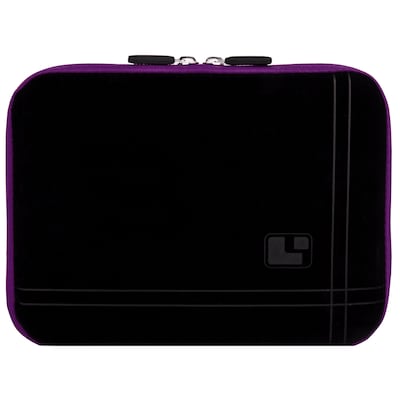 SumacLife Microsuede 10" Carrying Sleeve (Black with Purple Edge)
