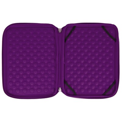 SumacLife Microsuede 10" Carrying Sleeve (Black with Purple Edge)