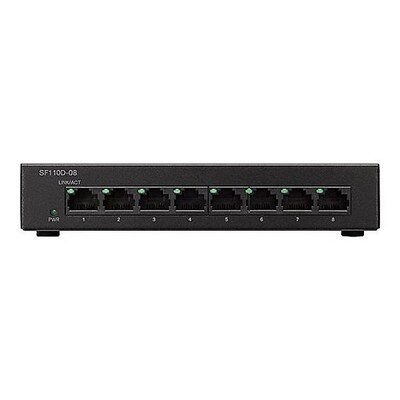 Cisco® 110 Series SF110D-08-NA 8-Port Rackmount Unmanaged Ethernet Switch