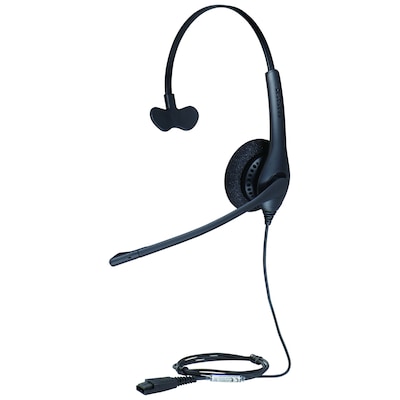 Jabra BIZ 1500 Mono Noise Canceling Headset, Over-the-Head, Black  (1513-0157)