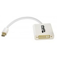 Plugable® Mini Display Port to DVI Male/Female Video Adapter Cable, White