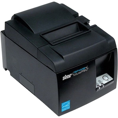 Star Micronics futurePRNT TSP143IIILAN 203 dpi Monochrome Direct Thermal Receipt Printer, Gray (3946