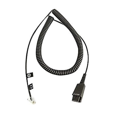 Jabra 8800-01-01 Quick Disconnect to RJ-10 Coiled Headset Cord, Black