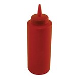 Winco Plastic Squeeze Bottle, 12 oz., Red (PSB-12R)