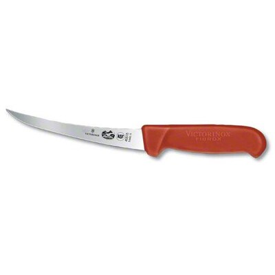 Victorinox 6 Carbon Steel Red Semi-Stiff Boning Knife (97577)