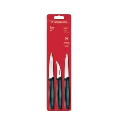 Victorinox 3 Piece High Carbon Steel Paring Knife Set (97658)