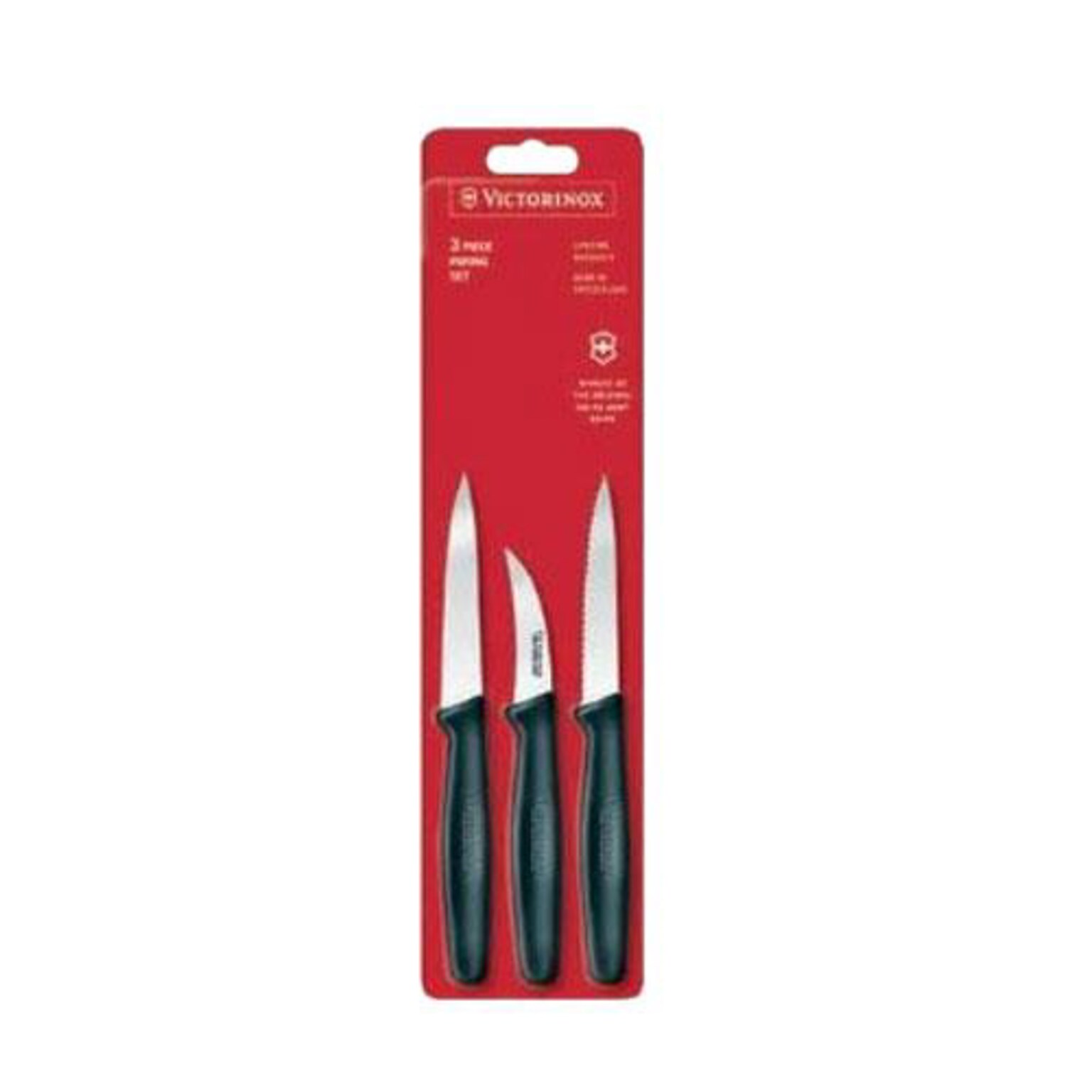 Victorinox 3 Piece High Carbon Steel Paring Knife Set (48042)