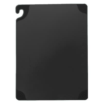 San Jamar 6 W x 9 D Cutting Board, Black