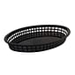 Tablecraft Black Oval Platter Basket, 12/Carton (86399)