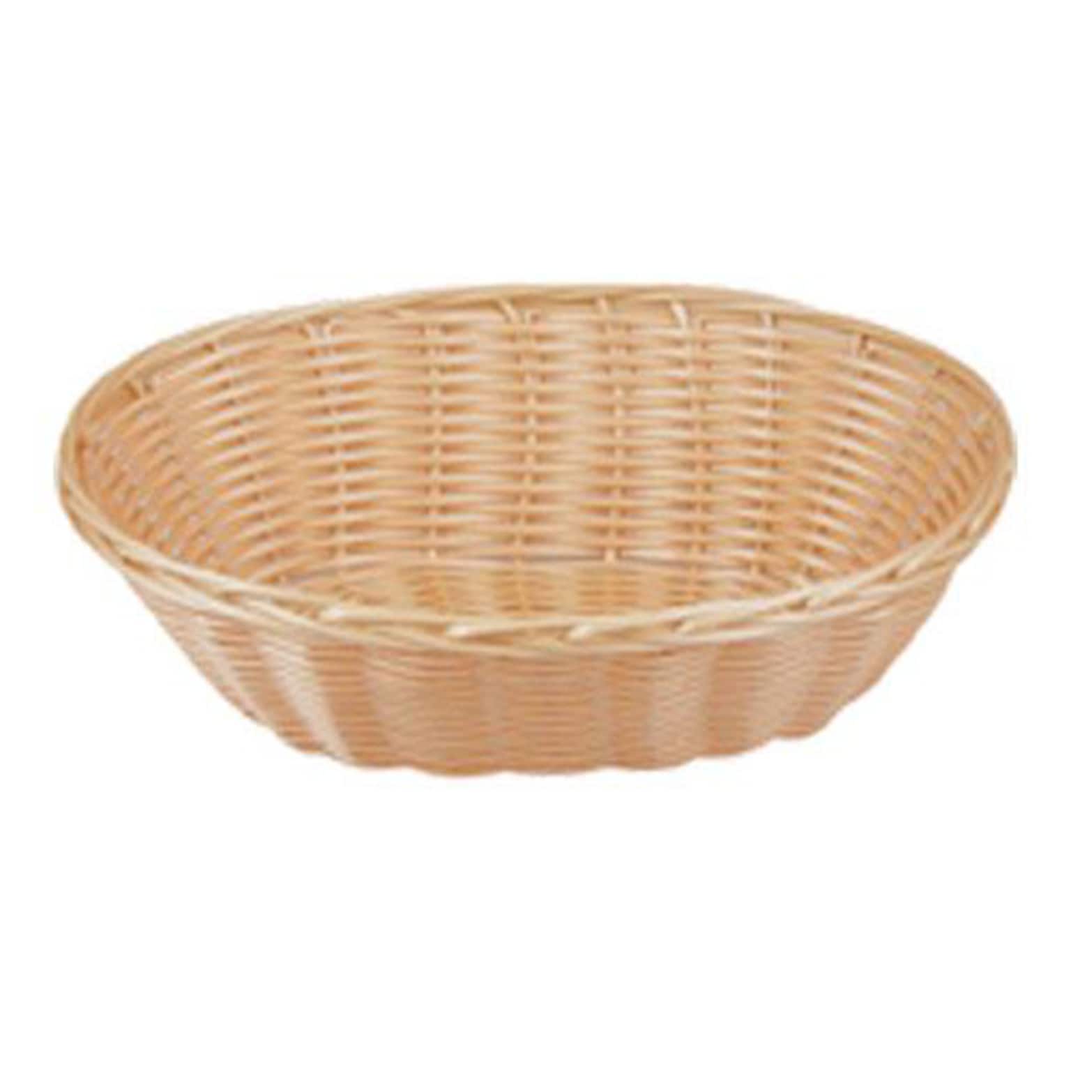 Tablecraft Oval Natural Woven Baskets, 12/Carton (1174W)