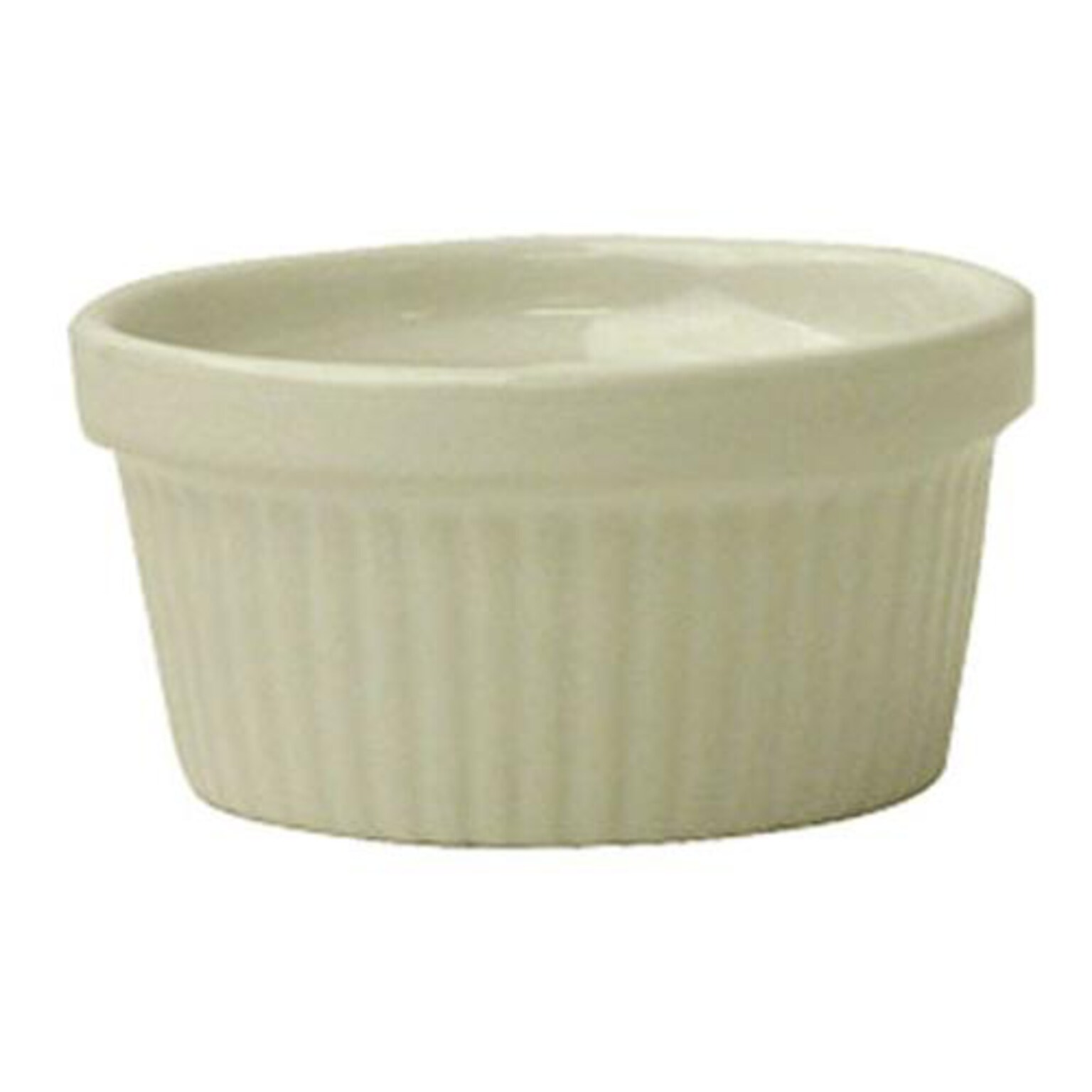 International Tableware 8 Oz. American White Fluted Ramekin, 36/Carton (RAMF-10-AW)