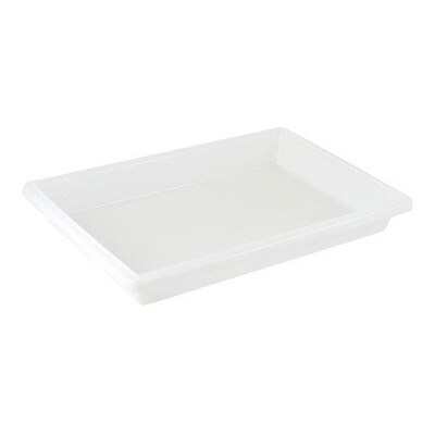 Cambro Food Box, 26 L x 18  W x 3 1/2 H, White (18263P148)