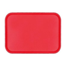 Cambro 10 X 14 Red Fast Food Tray, 13 9/16 L x 10 7/16 W, Red (75287)