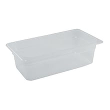 Cambro 1/3 Size 4 Deep Food Pan, 3 5/6 H x 12 3/4 W x 6 7/8 D, Clear (34PP190)