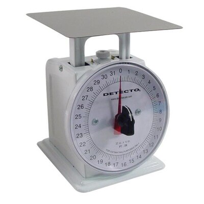 Detecto Mechanical Scale, 32 Oz., Silver,