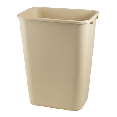 Impact Products 10 Gallon Wastebasket, Beige (7703-15)